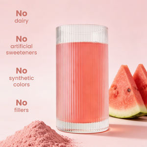 Poudre d'électrolytes bio beauté et hormones saveur pastèque hydratation instantanée zéro sucre - Product Image 4