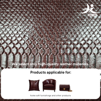 Nouveau cuir PU à effet écaille de serpent tridimensionnel pour bagages de luxe et articles de décoration intérieure