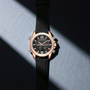 Montre pour homme NAVIFORCE 9264 à quartz avec affichage double heure, montre-bracelet numérique en alliage, <span class=keywords><strong>chronomètre</strong></span> de sport - Product Image 4