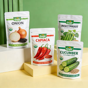 Sac d'emballage imprimé pour graines, échantillon gratuit d'usine, sac en plastique biodégradable, fermeture éclair, emballage étanche à l'humidité, toutes sortes de graines - Product Image 3