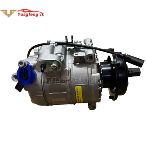 Nouveau <span class=keywords><strong>compresseur</strong></span> de climatisation pour VW <span class=keywords><strong>T5</strong></span> Touareg <span class=keywords><strong>Transporter</strong></span> Phaeton Multivan OE 3D0820805B/E/G/Q 7H0820805C 12V Respectueux de l'environnement R134a - Product Image 1