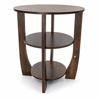 Table basse ronde en bois moderne personnalisable - Meuble de salon minimaliste et durable