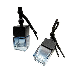 8ML Square Shape Empty Gradient Color Glass <b>Car</b> Perfume Essential Oil <b>Diffuser</b> <b>Bottles</b> - Product Image 6