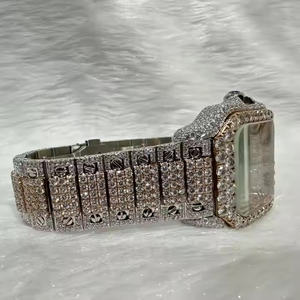 Royal <b>Mens</b> Executive Business Professional Watch Quartz Movement Moissanite Diamond <b>Stainless</b> <b>Steel</b> Alloy Glass 5mm Fashion - Product Image 5