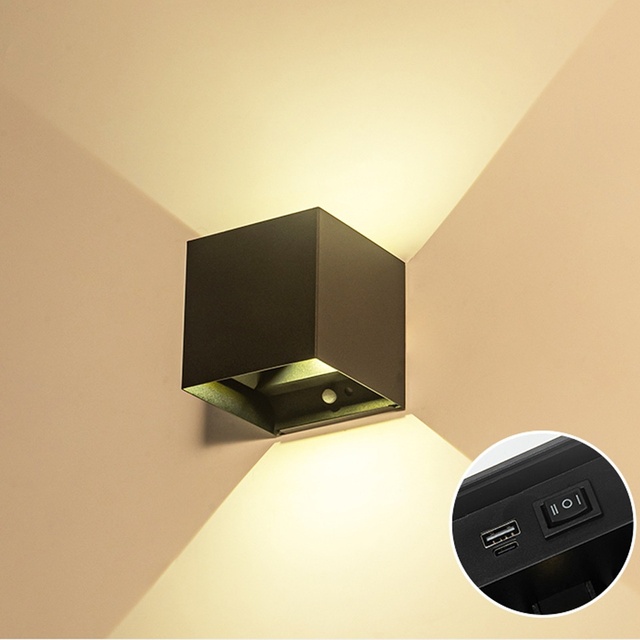 Magnetic Installation No Wiring Motion Sensor Wall Scone for Hotel Bedroom Bedside Living Room