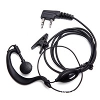 Câble universel pour casque compatible talkie-walkie, écouteurs à clip mini à un ou deux trous, logo personnalisé, portée >50 km