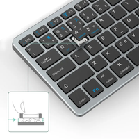 Clavier sans fil silencieux de haute qualité pour ordinateur portable, en aluminium fin, de petite taille, pour Mac, fabriqué sur mesure