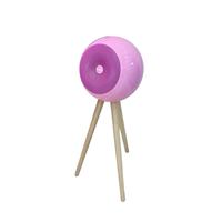 Speaker Nirkabel Bulat Dekoratif untuk 5.3 dengan Baterai, Daya Output 100-300W, dan Basis Tripod untuk Ruang Tamu & Kamar Tidur