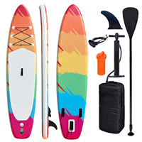 Planche de paddle gonflable de surf sur mesure, nouveau design, avec 3 ailerons amovibles