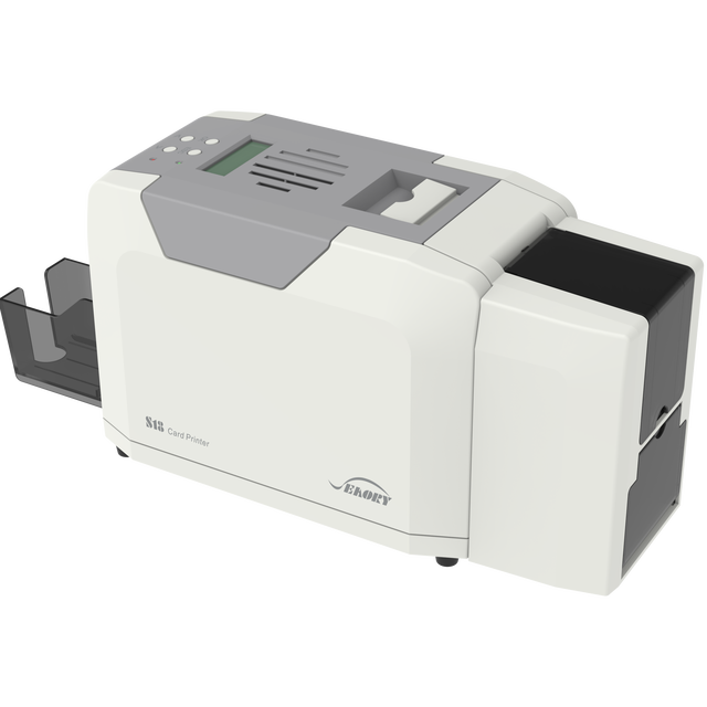 Seaory S18 Single/Double-Sided Direct-to-Card Printer USB Wireless Interface 300 DPI for ID Badges Membership Cards Magnetic