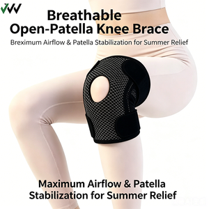 Rodilleras con Soporte de Resorte y Bisagra para Senderismo, Baloncesto y Deportes al Aire Libre, Correas de Menisco Fijas, Presurizadas, Transpirables y de Neopreno - Product Image 1