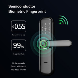 Vendeur vedette, empreinte digitale, clé, carte d'identité, mot de passe, déverrouillage par application, télécommande, <span class=keywords><strong>serrure</strong></span> de porte intelligente numérique Wifi Tuya, PST-HR01 - Product Image 4