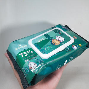 Toallitas Desinfectantes con Alcohol Basewing, 50 Unidades, Toallitas Médicas Antisépticas, Estilo Extraíble - Product Image 3