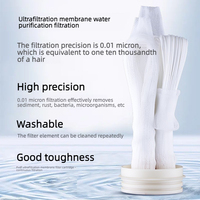 Filtre à eau sous évier en acier inoxydable 1000L/H, système d'ultrafiltration PVDF, rinçage manuel, purificateur d'eau de cuisine