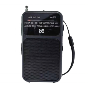 Klasik AM/FM radyo W-209, sabit bir arkadaşı/çift güç modu/topuzu işaretçi ayarlama/özelleştirilebilir logo - Product Image 1