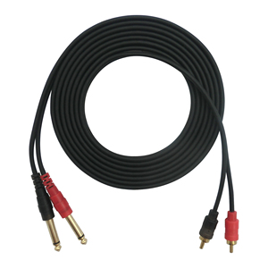 OEM OFC cobre Audio 2 6,35mm macho <span class=keywords><strong>Jack</strong></span> a 2 <span class=keywords><strong>RCA</strong></span> macho 2 6,35mm <span class=keywords><strong>Jack</strong></span> macho Dual <span class=keywords><strong>RCA</strong></span> 2 <span class=keywords><strong>Rca</strong></span> <span class=keywords><strong>Jack</strong></span> estéreo Audio adaptador Cable - Product Image 1