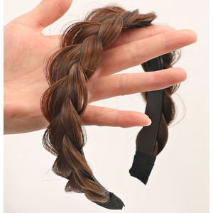 Haarband met elastische gevlochten haarstukjes voor dames, populair voor feestjes en dagelijks gebruik - Product Image 2