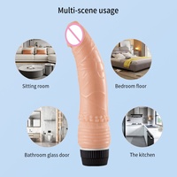 Vibromasseur féminin pas cher, rechargeable par USB, fonctionnant sur piles, avec matériau ABS+TPE, 100% étanche, 19 cm