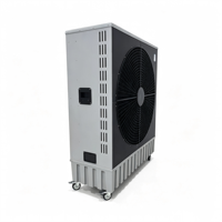 Refroidisseur d'air évaporatif mobile à grand débit d'air 220-240V, refroidisseur d'air à eau sur pied pour le refroidissement des espaces commerciaux et industriels