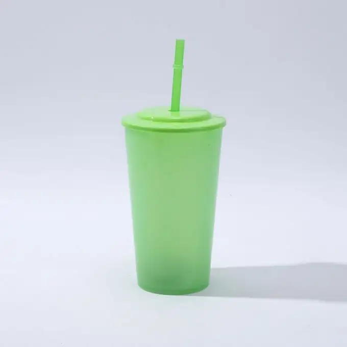 600ML Safe To Use Comfortable Colorful Outdoor Sport Plastic Water Cup For Drinks