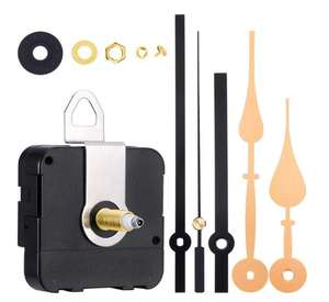 Gerakan pengganti jam poros panjang, kuarsa, DIY, mekanisme gerakan jam dinding dengan 2 pasang tangan - Product Image 5