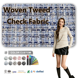 Tessuto a quadri in Tweed 100% in poliestere adatto per realizzare scarpe e articoli in maglia da ragazza - Product Image 1