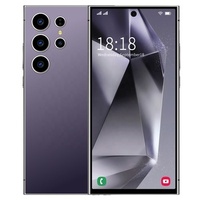 هاتف ذكي أصلي S24 Ultra بذاكرة 3 جيجابايت + 64 جيجابايت، يدعم شبكة الجيل الرابع LTE، معالج ثماني النواة، شاشة AMOLED عالية الدقة بمعدل تحديث 90 هرتز، شريحتي اتصال، باللغة الإنجليزية، شحن سريع