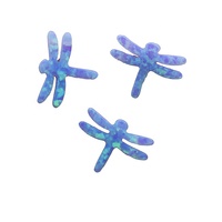 Accessoires de bijouterie en gros : Pendentif breloque en opale synthétique bleu clair créée en laboratoire, prix opale pour bijoux