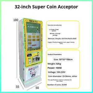 Distributeur automatique intelligent de monnaie/monnayeur pour jeux d'arcade avec lecture de code QR, construction métallique, Guangdong - Product Image 5