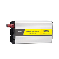 Convertisseur OEM ODM personnalisé 500W à onde sinusoïdale pure, convertisseur de puissance intelligent 12V 24V 48V vers 110V 230V