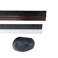 Joint d'étanchéité de porte de chambre de qualité industrielle, brosse de protection contre les intempéries en PVC, support en alliage d'aluminium, brosse en nylon, OEM personnalisable