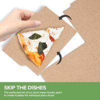 Großhandel Hochwertige Günstige Wieder verwendbare Wellpappe Lieferung 9 10 11 12 14 18 Zoll Verpackung Pizza Box