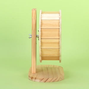 Rueda de Ejercicio de Madera para Hámster, Silenciosa, de Madera Natural, <span class=keywords><strong>Juguete</strong></span> para Mascotas Pequeñas, Chinchilla, Conejillo de Indias, Gerbil - Product Image 6