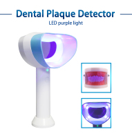 Détecteur de plaque dentaire LED portable pour l'hygiène buccale, outil de blanchiment des dents électrique avec lumière violette, moniteur dentaire