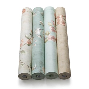 วอลเปเปอร์ลายดอกถั่วลันเตาสไตล์ยุโรป หรูหรา ไม่ทอ ป้องกันเชื้อรา ป้องกันความชื้น สำหรับห้องนั่งเล่น ห้องนอน - Product Image 4