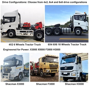 Camion tracteur Shacman 6X4 10 roues 30t de haute qualité à 12 vitesses, à passage de vitesses fluide, diesel robuste avec direction à gauche pour le <span class=keywords><strong>transport</strong></span> <span class=keywords><strong>routier</strong></span> - Product Image 4