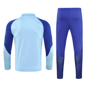 2324Football Training soccer Jersey Casual Sports spagna National Club Match Team Half Zip manica lunga Set asciugatura rapida all'ingrosso - Product Image 3