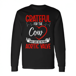 Camiseta de manga larga para supervivientes de cirugía de válvula aórtica, regalo de concienciación sobre la salud del corazón - Product Image 2