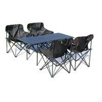 Hochwertiges Outdoor-Möbelset: Klappbarer, verdickter Moon Chair und tragbarer Eierrolltisch für den mobilen Einsatz
