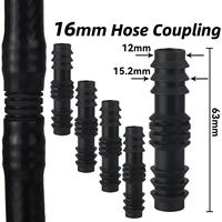 Raccords coudés, en T et bouchons d'extrémité pour tuyaux d'irrigation goutte à goutte en PE de 16 mm, 20 mm, 25 mm, 1/2'' et 3/4'' pour réparation et extension de tuyaux d'arrosage de jardin