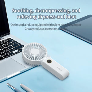 Nuevo ventilador plegable portátil con pantalla digital USB, mini ventilador de escritorio para dormitorios estudiantiles y uso en exteriores. - Product Image 2