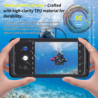 Nouvelle natation plongée en apnée sous-marine écran tactile 15 mètres de profondeur étanche étui de téléphone universel pour IPhone/Samsung/Google/Xiaomi