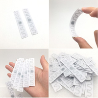 Etiqueta RFID UHF Lavable a Alta Temperatura para Ropa, 860-960MHz, Largo Alcance, 70*15mm, 9 Etiquetas Flexibles, Muestra Gratuita