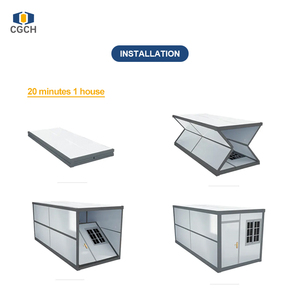 CGCH Casa Contenedor Plegable Tipo Sándwich <span class=keywords><strong>X</strong></span> de 20 pies con Acabado Negro, Casa Contenedor Plegable Prefabricada - Product Image 6