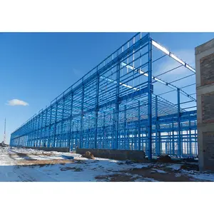 200m2 steel structure warehouse building prefab light weight steel shed buildings