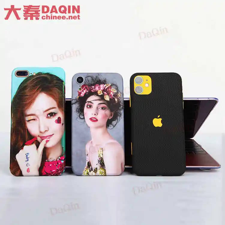 DAqin CE approved automatic mobile phone wrap machine for design cellphone skin