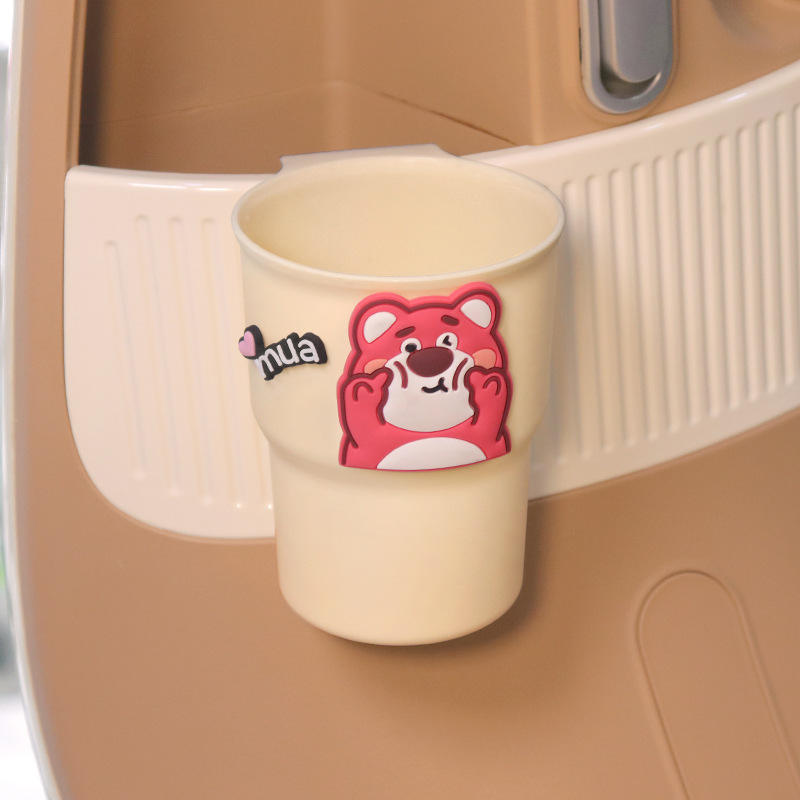 ที่วางแก้วหมีสีเบจ