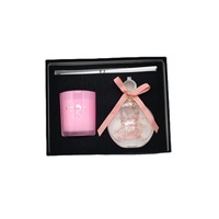 Coffret Cadeau Bougie Parfumée Artisanale Personnalisée pour Amoureux, Diffuseur à Bâtonnets Sans Flamme et Huile Essentielle, Modèle Anniversaire 2022508