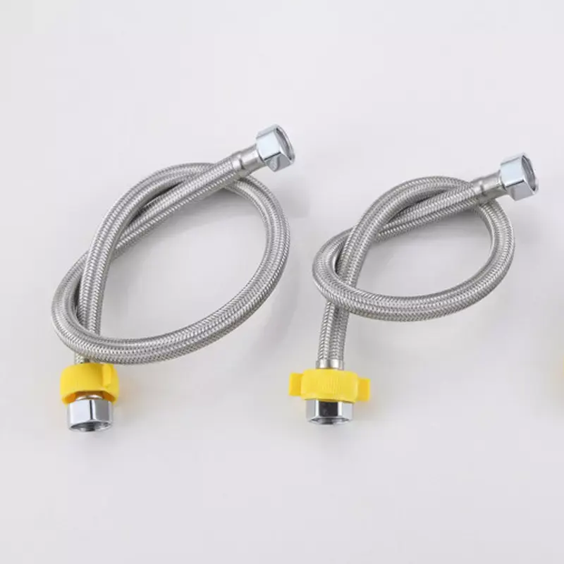 High Quality Stainless Steel Wire Braided Brass Core Flexible Metal Hose For Bathroom Kitchen Faucet Connector