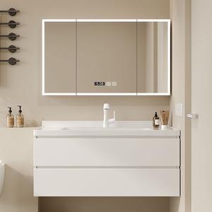 Modern cream minimalism saves space and is suitable for small-sized wall mounted bathroom cabinets - Product Image 2